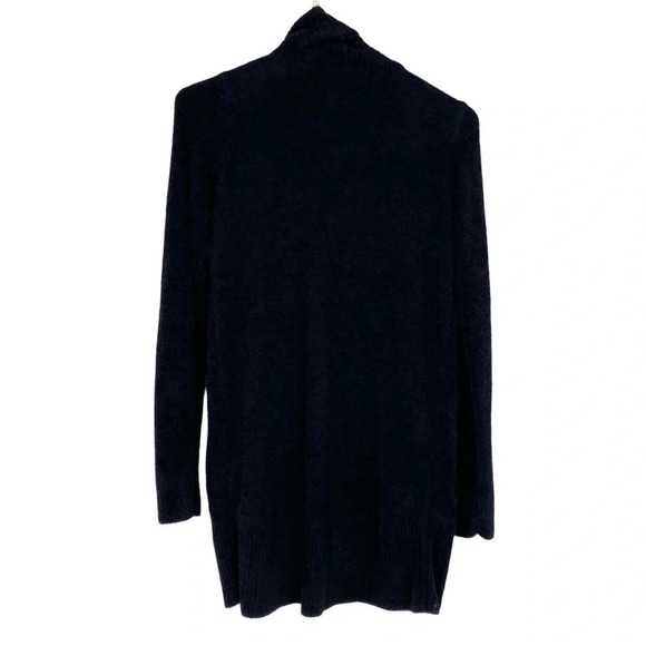 Barefoot Dreams Bamboo Chic Lite Womens Small XS Black Pockets Soft Cardigan - Picture 2 of 8